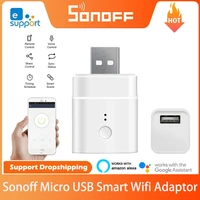 itead sonoff micro 5v usb smart wifi adaptor switch wireless usb adaptor for smart home automation via ewelink alexa google home