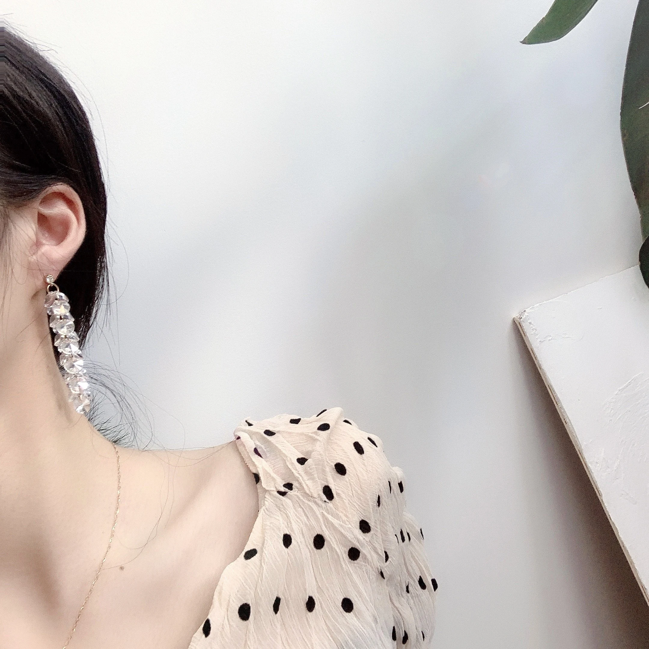 Neatear 2019 длинные корейские женские темпераментные простые Кристальные Роскошные