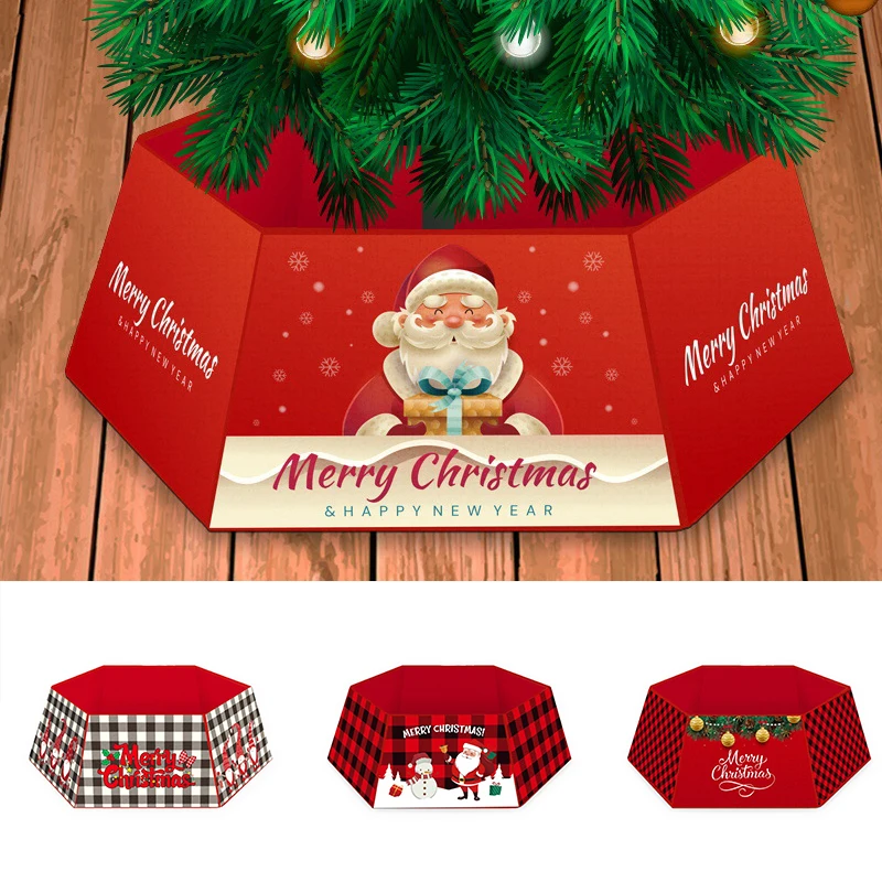 

Фартук для рождественской елки, Мультяшные Классические рождественские элементы, печатные украшения для рождественской елки, домашняя кух...