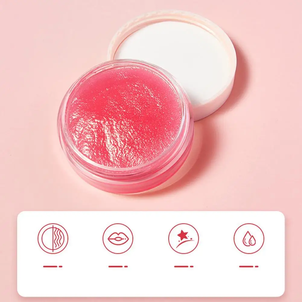 1pc Lip Scrub Mask Lip Plumper Moisture Lip Balm Exfoliating Anti-Ageing Scrub Lip Film Nourish Repair Fine Lines Lips Care