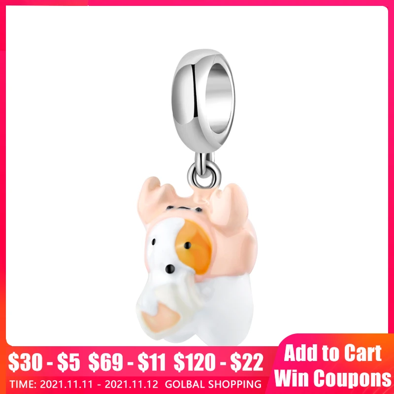 

Шарм-подвеска в виде краба из серебра 925 пробы