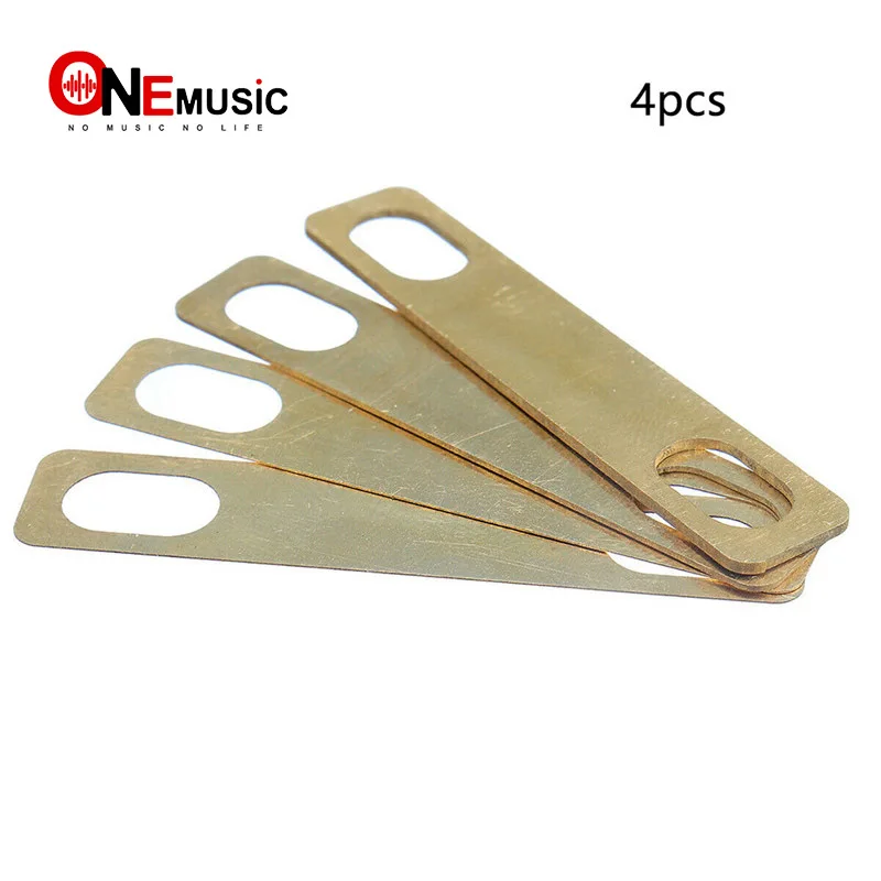 

4Pcs Connection Guitar Neck Shim Durable Heightening Gasket Musical Bass Instrument Accessories Tool Brass Compact Easy Install