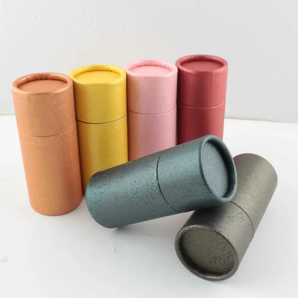 Крафт бумага тубус бумажные банки крафт коробка круглая цилиндр масло бутылка