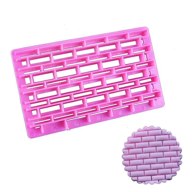 

Brick Pattern Cake DIY Printing Cutting Mold Baking Abrasives Kitchen Molds Easy to Demold and Clean