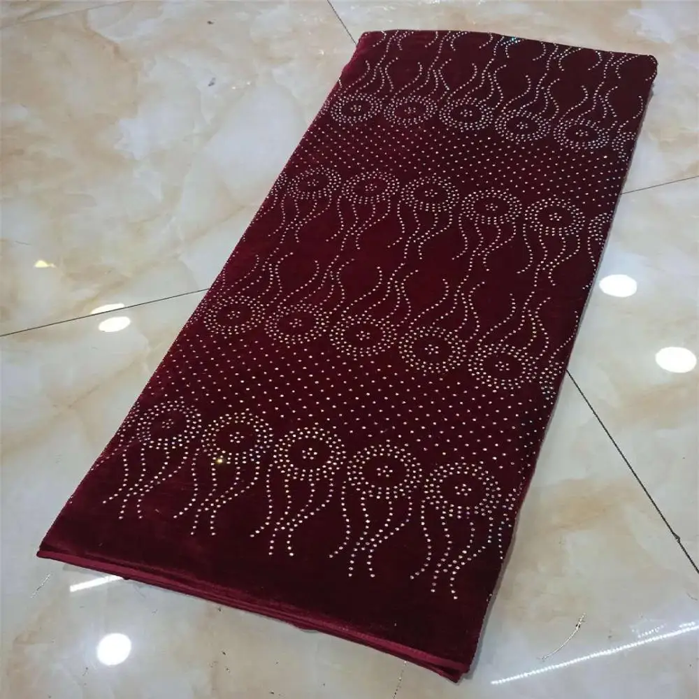 Африканская бархатная кружевная ткань с камнями нигерийская французская 2020