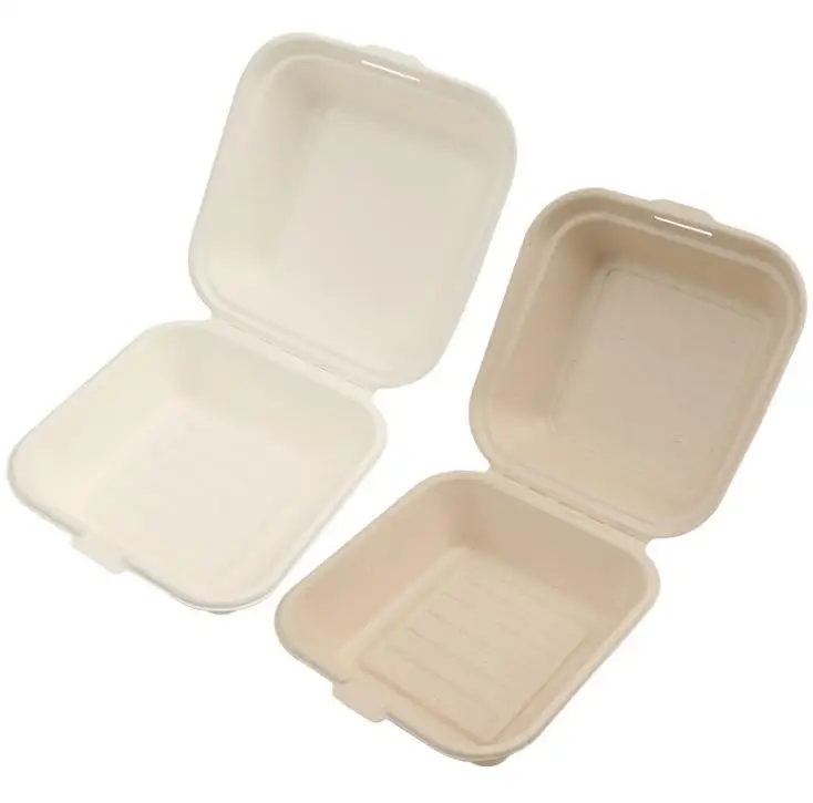 

200pcs Disposable Food Packing Boxes Party Fast Food Hamburger Cake Containers Restaurant Packaging Box Convenient Takeaway Case