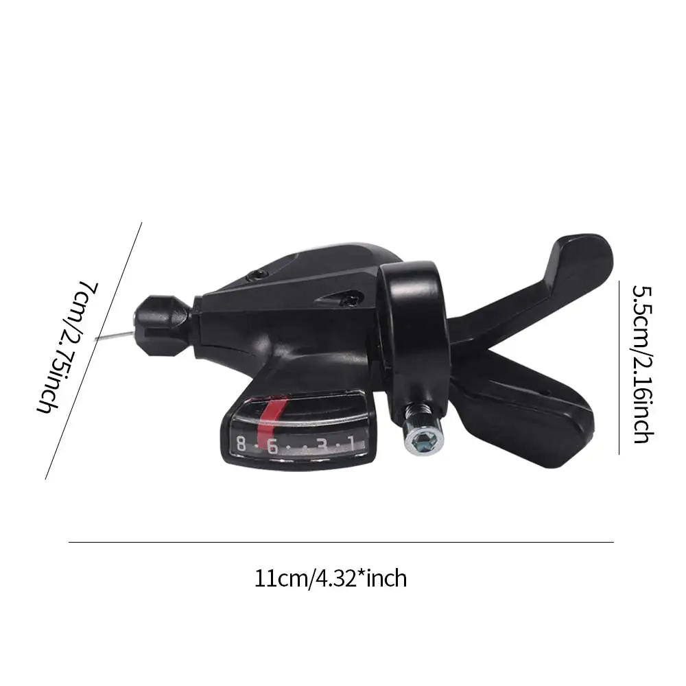 

2pcs Speed Shift Levers Trigger Shifters Aluminum Alloy Speed Shift Levers Road Trekking Adjustable Bike Mountain Cable Hot Sale