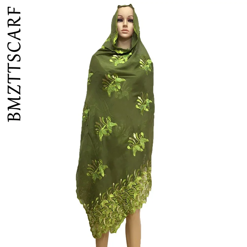 Женский шарф с вышивкой со стразами милый бежевый для женщин большой шали в