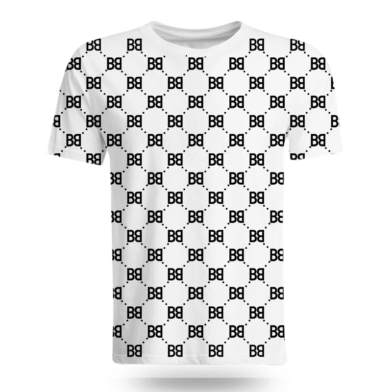 

Men's 3D BB Printed T-shirt Breathable Streetwear Stitching Size XXS-6XL Summer Fashion 2021