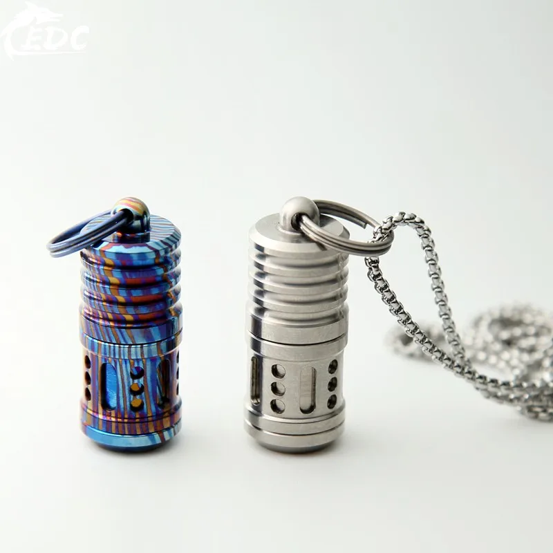 A194 EDC титановый сплав титановая лошадь мини Керосин Зажигалка корпус(без масла) Подвеска портативный брелок