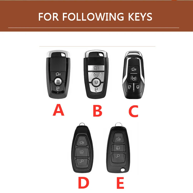 Чехол для автомобильного ключа ручной работы из натуральной кожи чехол Ford Focus Fiesta