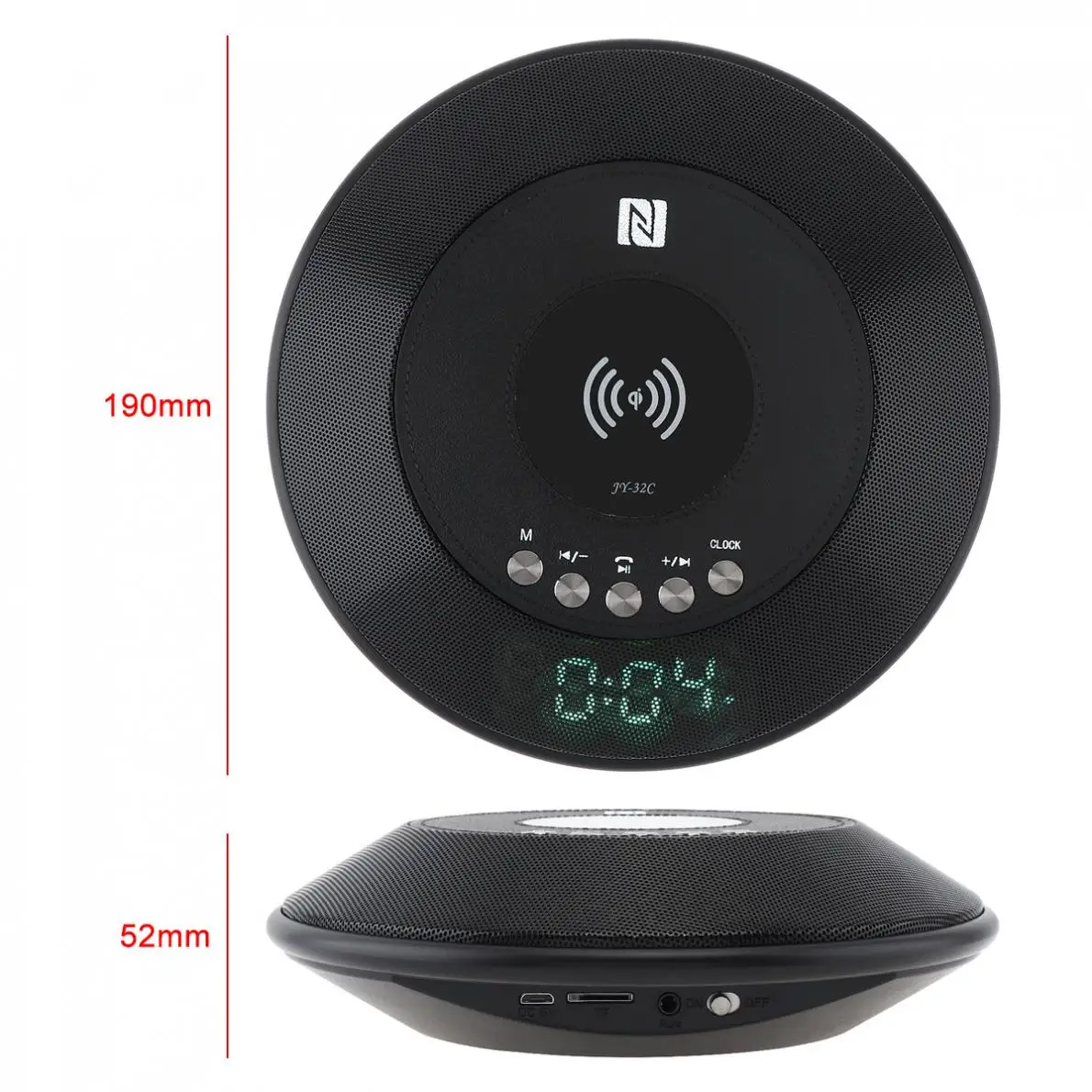 Портативная зарядка Беспроводная bluetooth колонка tf карта с цифровым дисплеем