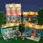 Лесная семья 112, кукла коала, туристический автомобиль, кукольный домик, имитация мебели, двухэтажная вилла, кухня, ванная, игрушки для девочек