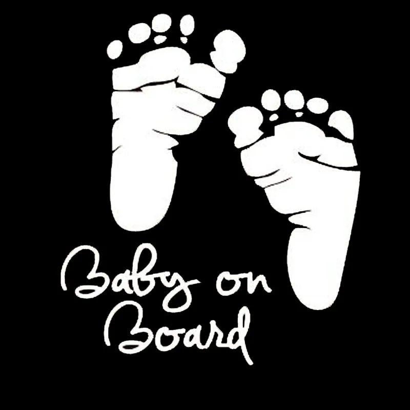 Модная Автомобильная наклейка Volkrays для малышей на борту предупреждающие