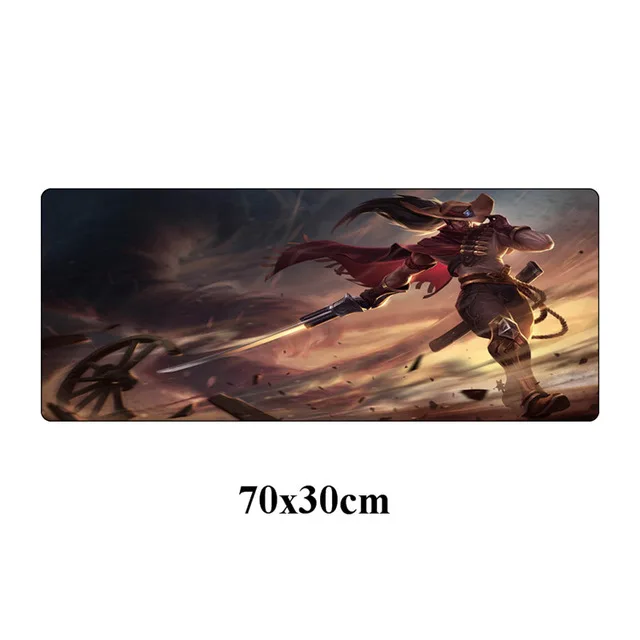 Зеленый Большой игровой коврик для Мышь pad 70x30 см Yasuo, Unforgiven компьютер Дуэль геймерский коврик для мыши для League of Legends стол для портативного компьютера ноутбука коврик - Цвет: Зеленый