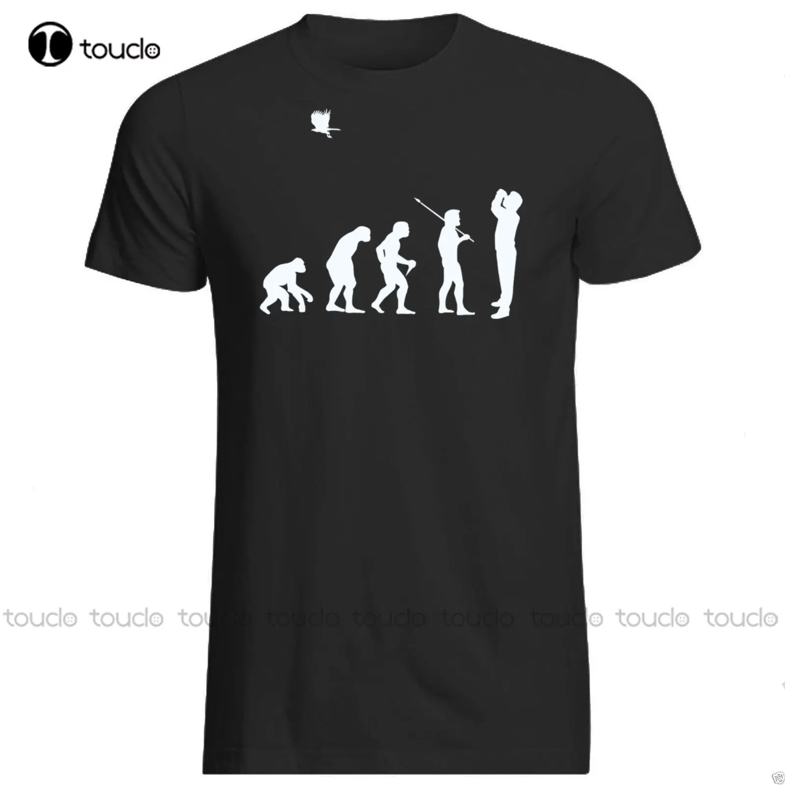 

Fashion Men Short Sleeve Tshirt Evolution Of Twitcher - T-Shirt ( Bird Watching Birder) Family T Shirts Custom Unisex Tee