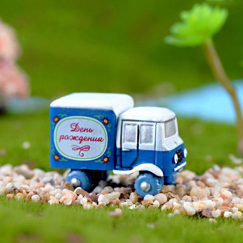 Маленький грузовик микроландшафт мха ландшафтный дизайн DIY небольшие украшения