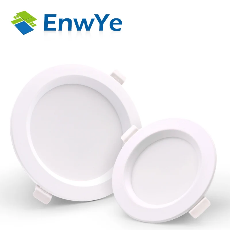 

EnwYe LED Down Light 5W 7W 12W 18W Downlight No Strobe Indoor LED AC 220V Warm White Cool White