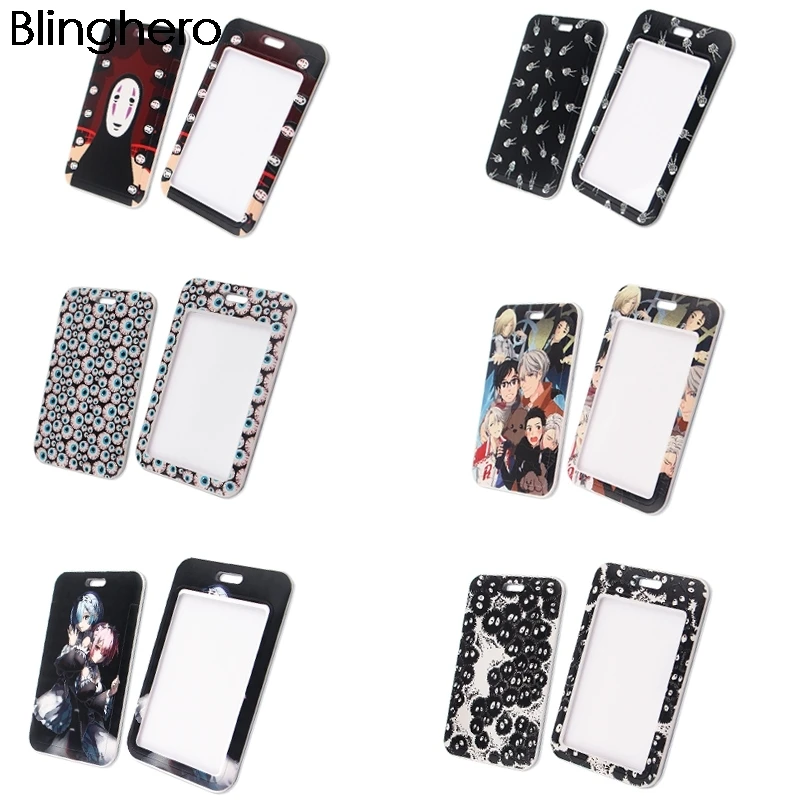 

20pcs/lot BH1330 Blinghero Cartoon ID Card Holder Name Anime Credit Card Holder Neck Strap Card ID Holder Identity Badge Lanyard