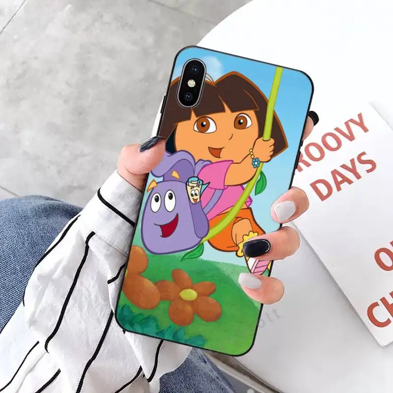 

Dora the Explorer cute cartoon high quality Phone Case shell for iPhone 11 12 pro XS MAX 8 7 6 6S Plus X 5S SE 2020 XR