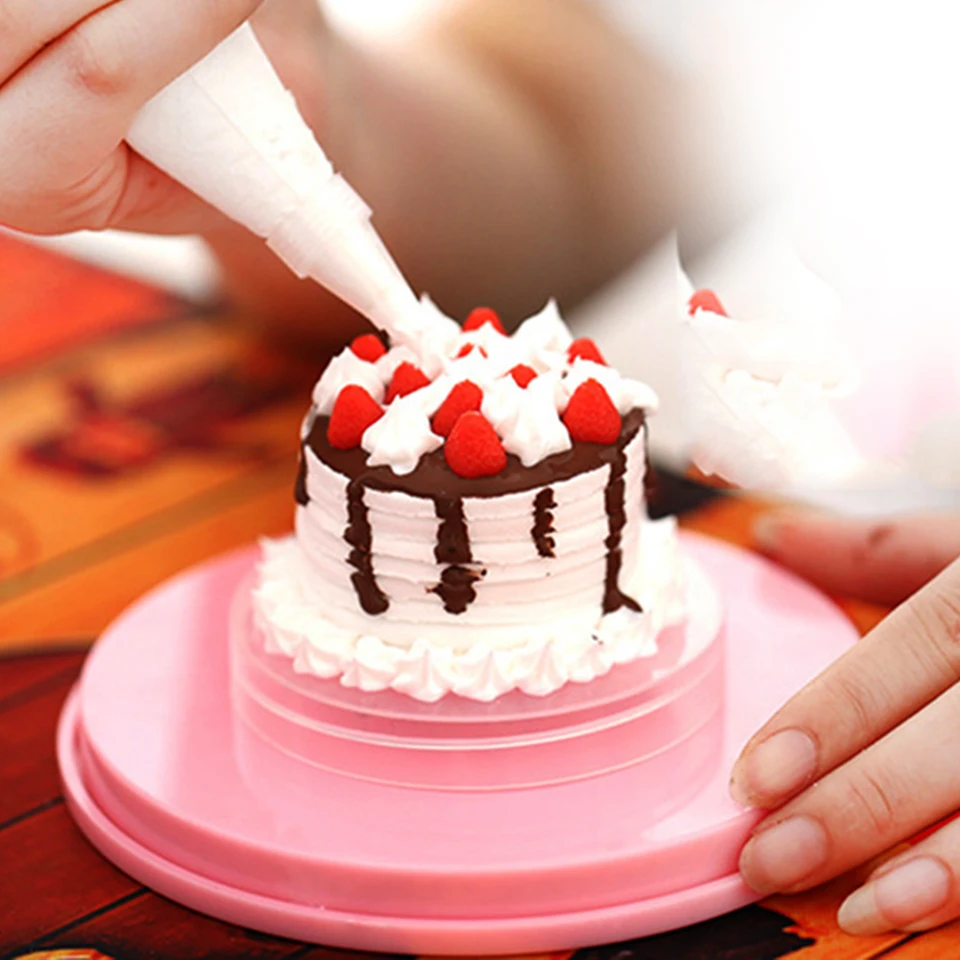 Transhome Вращающийся Поворотный круг для торта 14 см вращение на 360 градусов