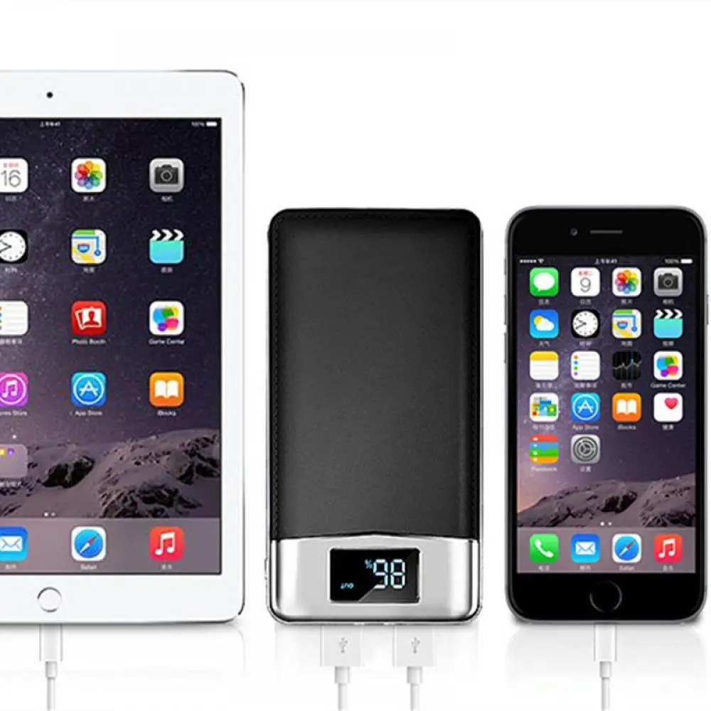 8000 мАч Внешний аккумулятор внешний 2 USB портативный мобильный телефон зарядное