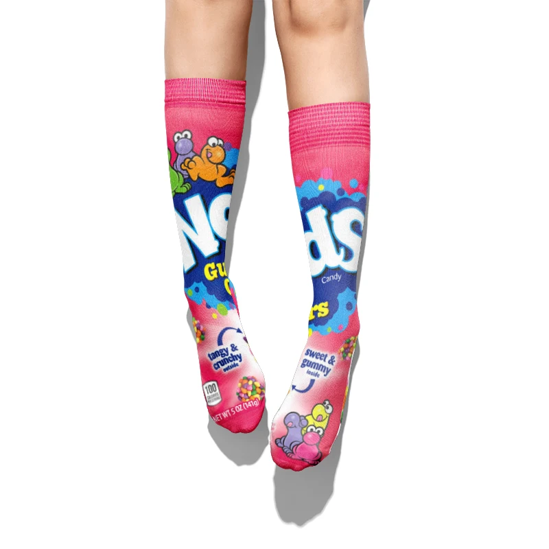 Модные компрессионные уличные хлопковые носки с кристаллами для скейтбординга