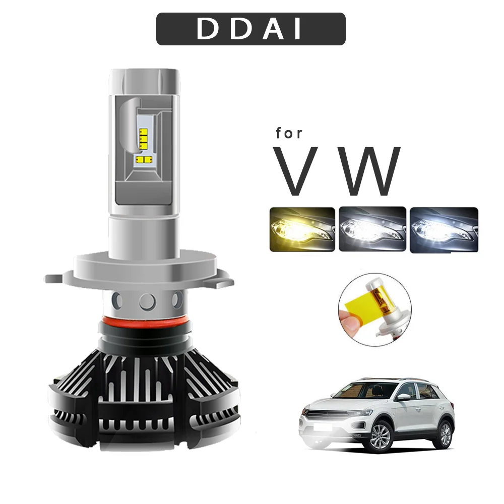 DDAI светодиодный светильник на голову для bmw Phaeton Golf Polo Touareg Sciricco h7 h4 h1 9005 9006 высокий