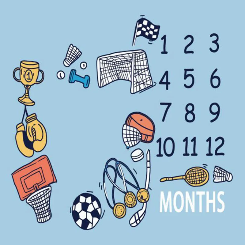 Новорожденный ребенок ежемесячный рост веха одеяла оригинальность фотография