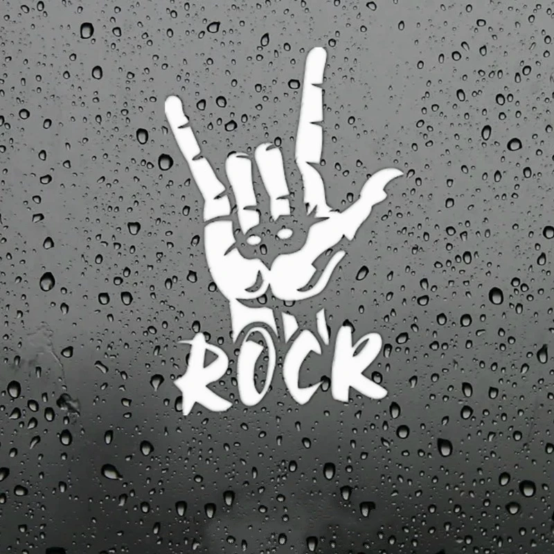 

Creative Stickers Rock Finger Funny Car Sticker Auto Motorcycles Decals Waterproof Sunscreen Accessories Vinyl,23cm*15cm