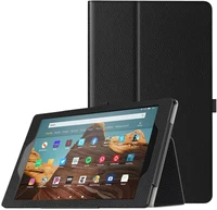 for amazon fire hd 10 2019 case leather folio stand tablet cover 9th gen