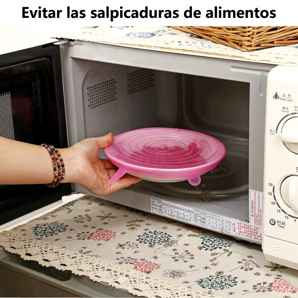 12 шт эластичные силиконовые крышки чаши многоразовые холодильник еда салат