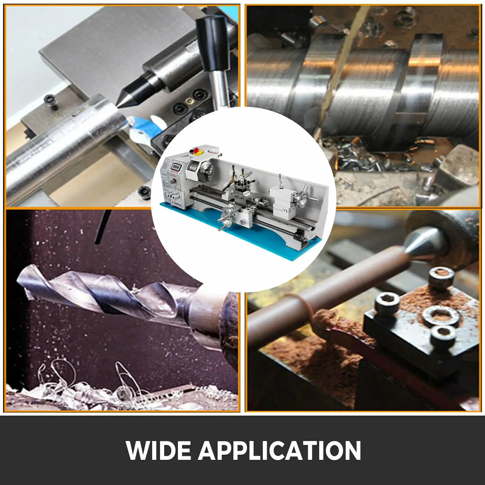 Миниатюрный токарный станок 1100 Вт с регулируемой скоростью светодиодный экран