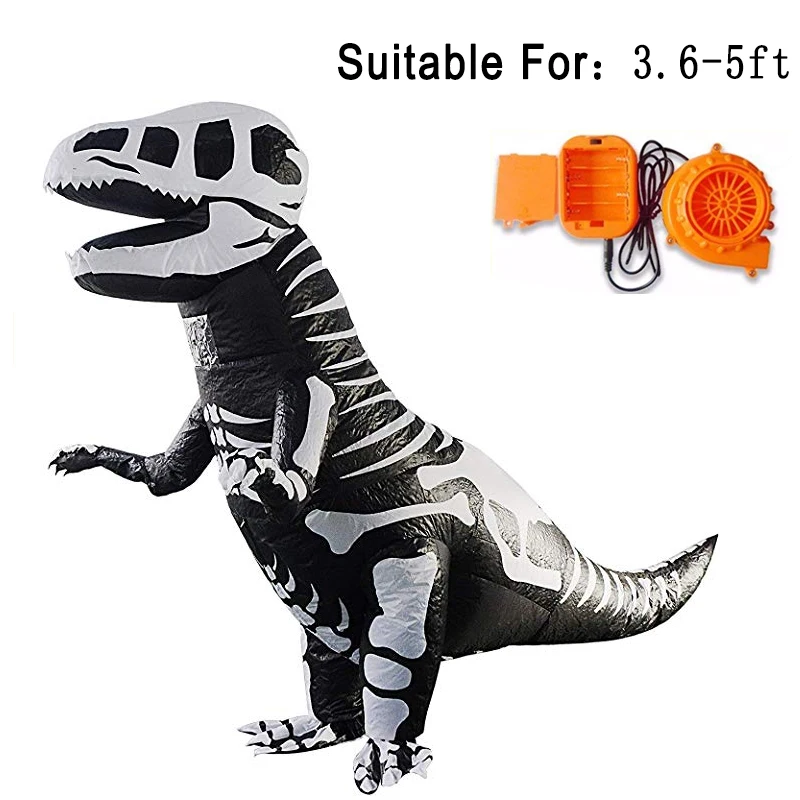 Надувной костюм динозавра для взрослых и детей надувной маскарадный