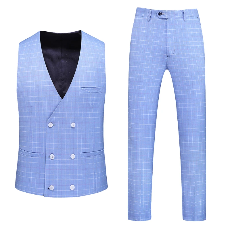Colete + Calças Terno de Duas Colete e Calças Novo Terno Masculino Peças Roupa Masculina Masculinas Tamanho S-5xl 2022