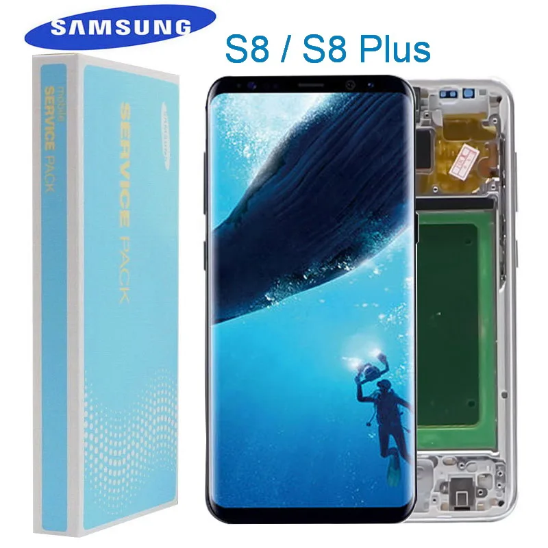 

Original LCD For Samsung Galaxy S8 S8+ G950 G955 Display Touch Screen Digitizer Assembly For Samsung S8 G950F S8 Plus G955F Lcd