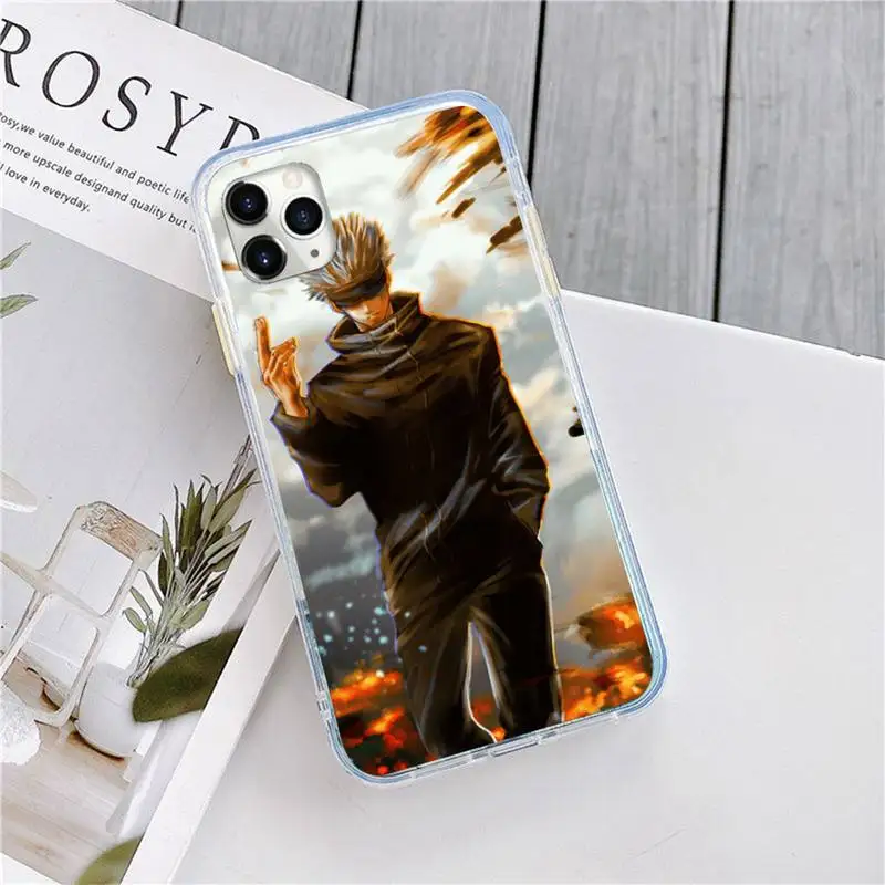 

Jujutsu Kaisen Satoru Gojo Comics fashion luxury Phone Case for iPhone 11 12 pro XS MAX 8 7 6 6S Plus X 5S SE 2020 XR