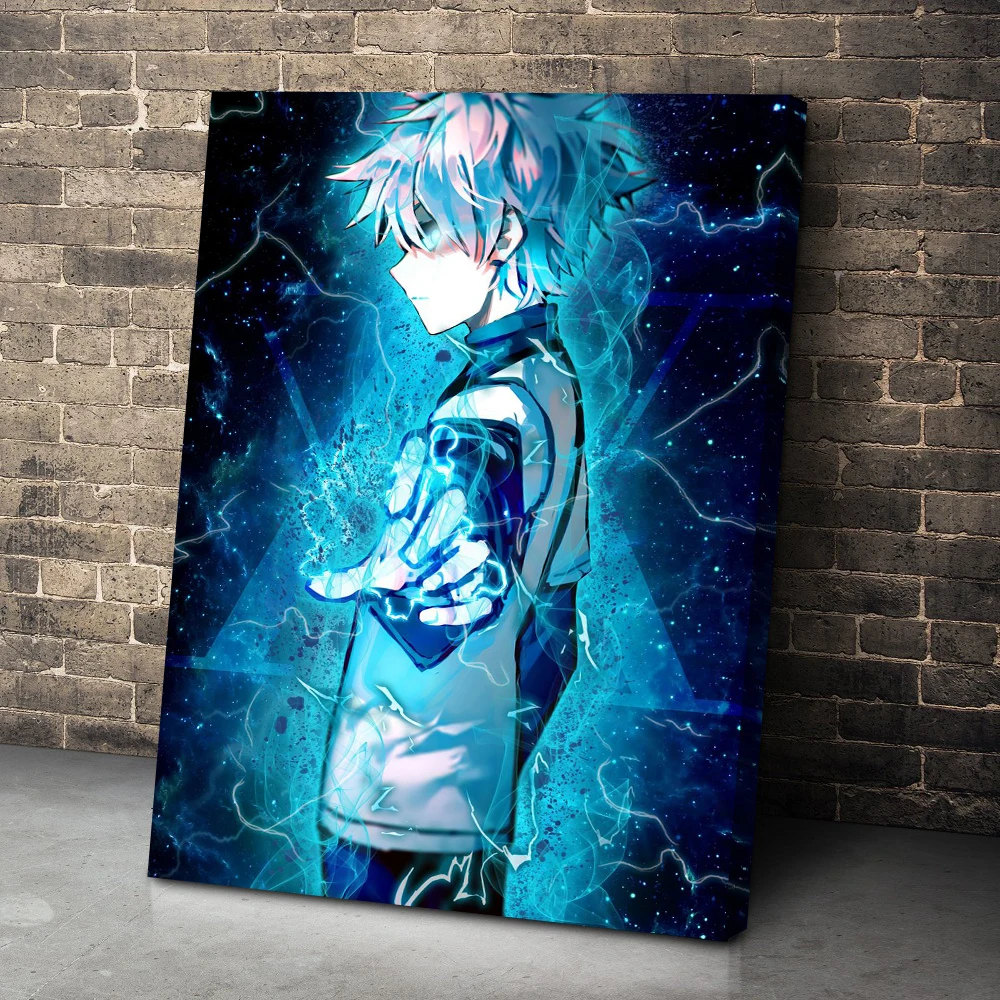 

HD Printed Poster Canvas Painting Killua Zoldic Hunter X Hunter Anime Pictures Wall Art Home Decor Living Room Modular Framed