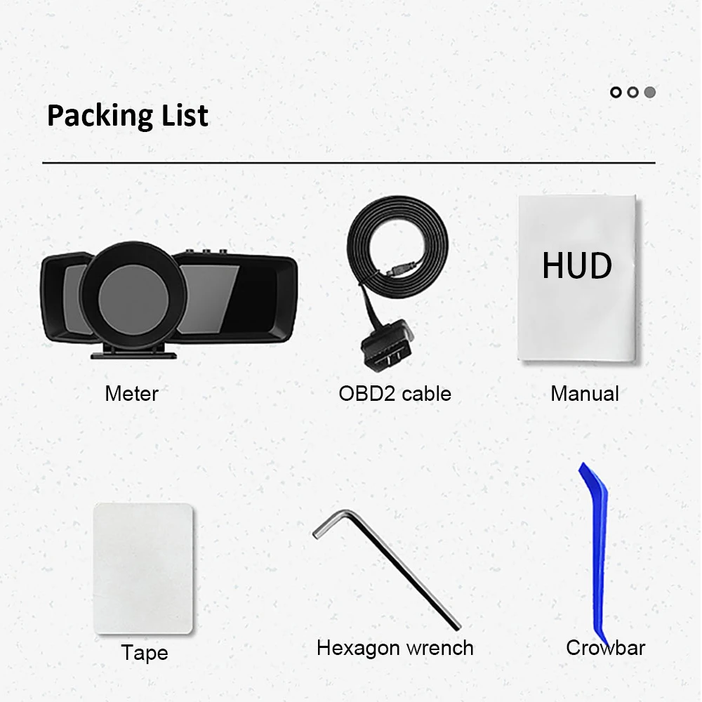 

2021 A600 HUD OBD GPS Head Up Digital LCD Display Auto Scanner Trip Computer Accelorator Turbo Brake Test For Universal Cars