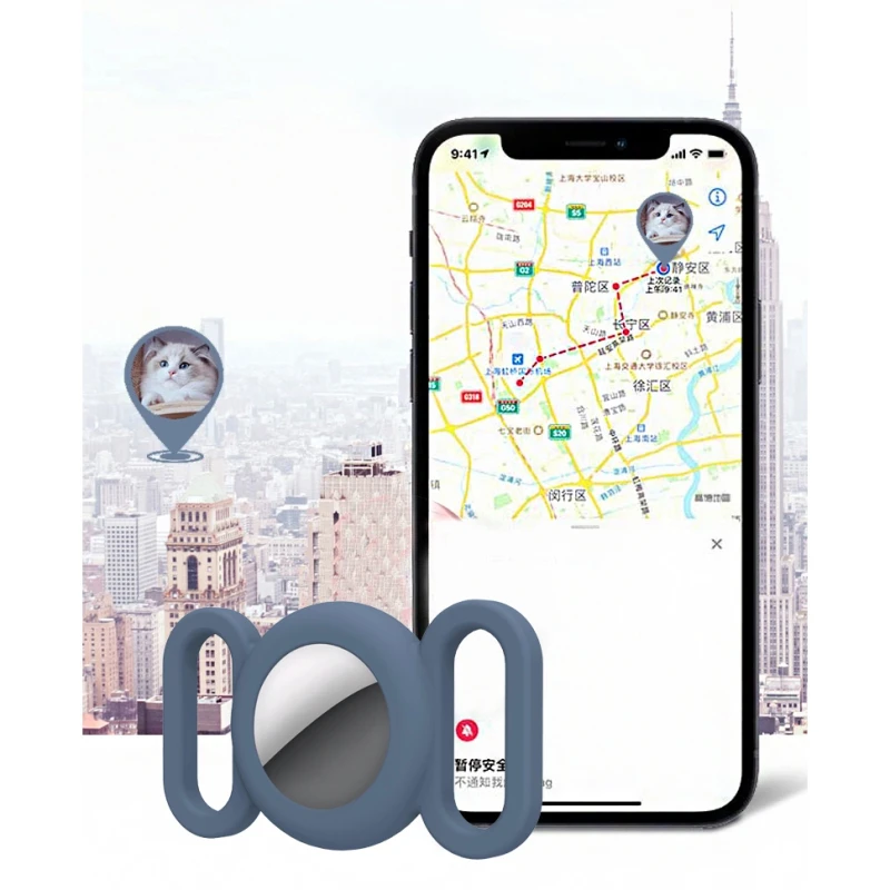 Силиконовый защитный чехол для домашних животных с трекером Apple Airtag GPS Finder