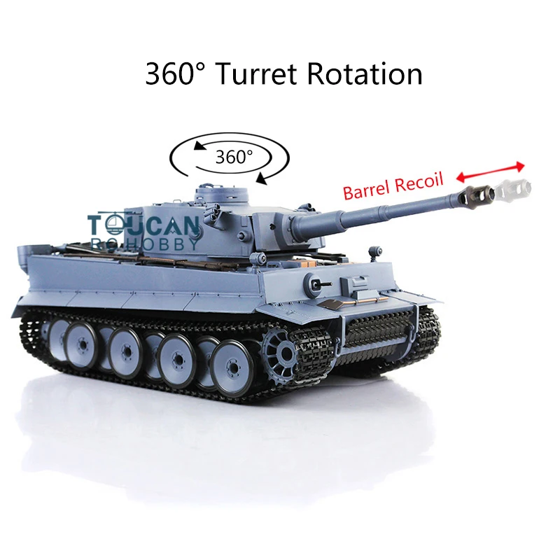 

В наличии в США Heng Long 1/16 TK TK6.0S поколение ИК-боевой Tiger I RC Танк 3818 360 револьверная фотосессия