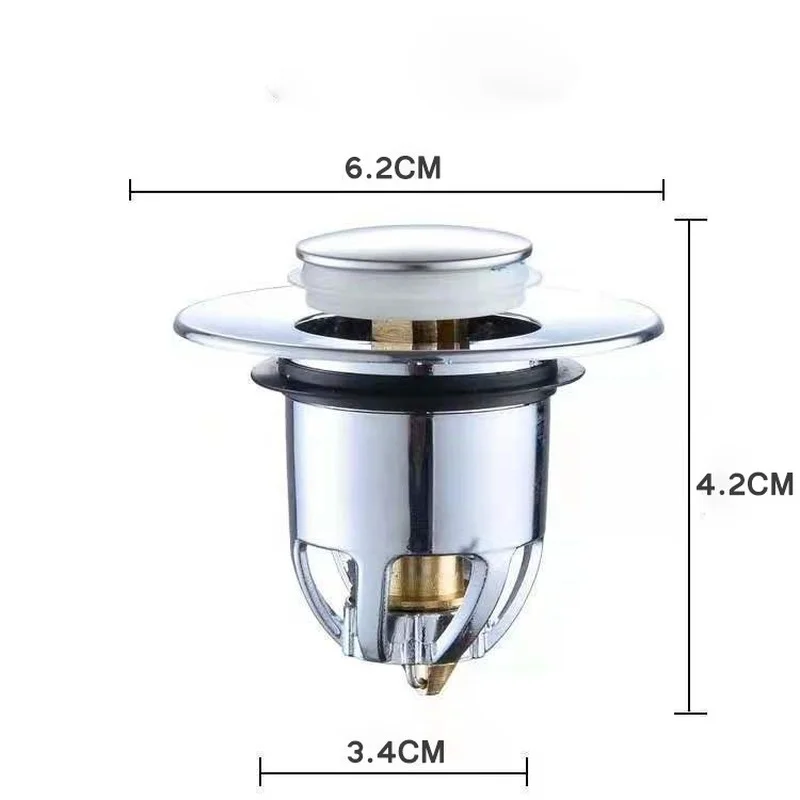 Универсальный медный выдвижной фильтр для слива раковины уловитель волос