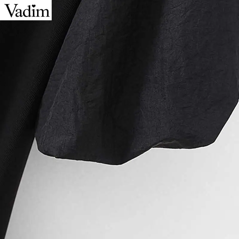 Женское элегантное платье vadim офисная одежда мини с коротким рукавом фонариком