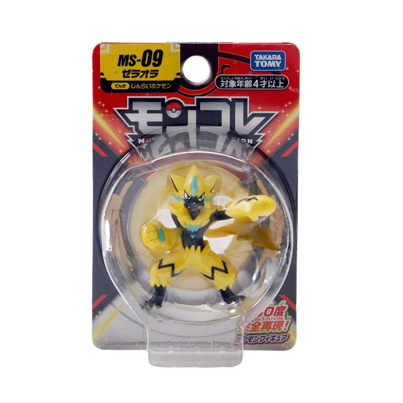 

Genuine Tomy New Pokemon MS-09 Zeraora 5.5cm Limited Collection Anime Figure Model Toy Pikachu Doll Kid Gift Official Box 142751
