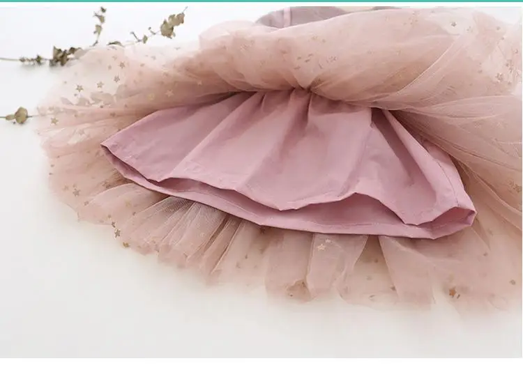 2020 Spring Children's Clothing New Ins Girl Dress 1-5 Years Old Kids Fake Two-pointed Mesh Pettiskirt Princess Party | Детская