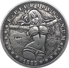 Никелевая монета Hobo 1885-CC, США, доллар Моргана, Тип 97