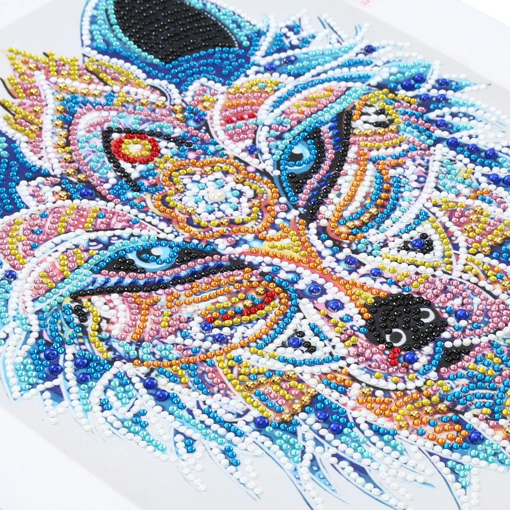 

5D Special Shaped Diamond Painting Wolves DIY Rhinestone Needlework Diamond Embroidery Cross Stitch Kit Art Picture Crafts Gifts