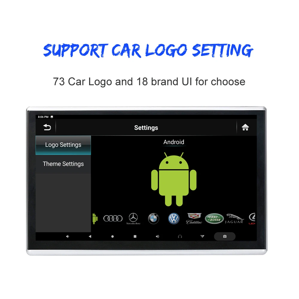 ONKAR Android 9,0 подголовник монитор с 11,6 дюймов ips сенсорный экран 1920*1080 1080P Поддержка mirror link wifi FM радио SD HDMI
