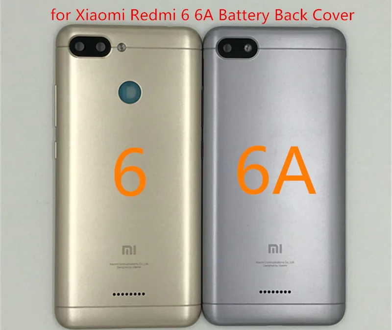 

For Xiaomi Redmi 6A Battery Back Cover Rear Door Housing + Side Key for Xiaomi Redmi 6A Replacement Repair Spare Parts
