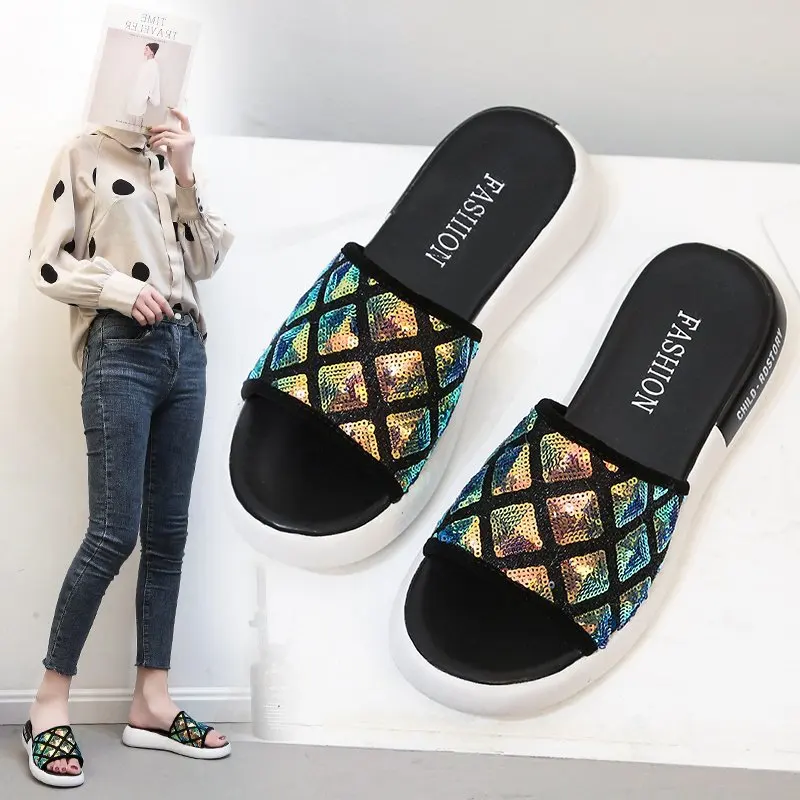 

Women's sandals summer ladies fashion casual flat heel open toe fish mouth foreign trade Roman style sandals